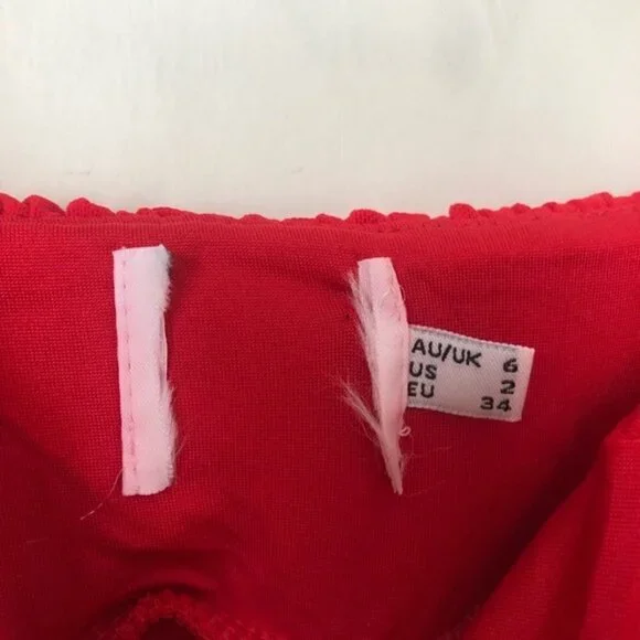 Princess Polly Penney Red Ruched Bodycon Dress 2 - Picture 5 of 10